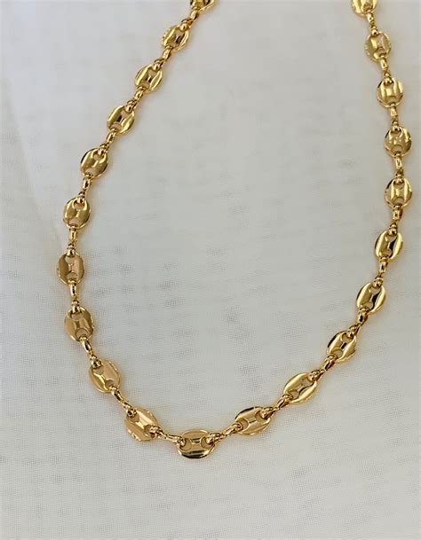 gucci link chain replica|Gucci link chain 14k gold.